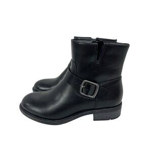 Frye And Co. Women's 6M Cormac Moto Stacked Heel Buckle Combat Boots Black